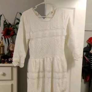 Cream Lace Dress